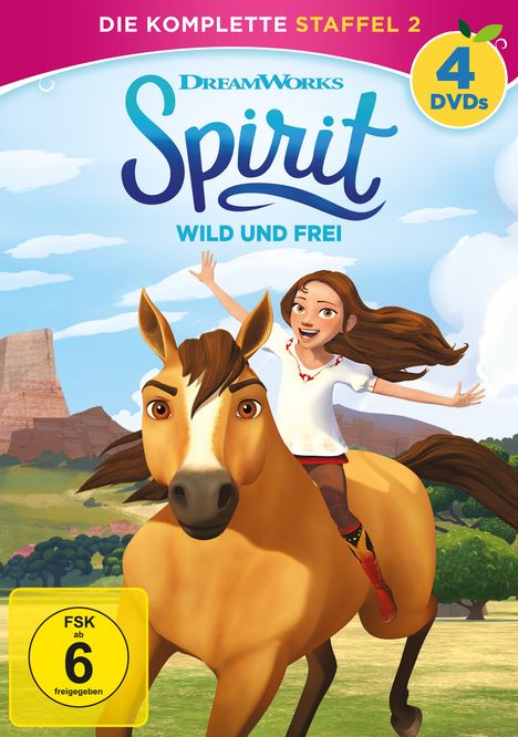 Spirit - Wild und Frei - Die komplette Staffel 2, 4 DVDs