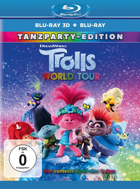 Trolls World Tour (3D &amp; 2D Blu-ray), 2 Blu-ray Discs
