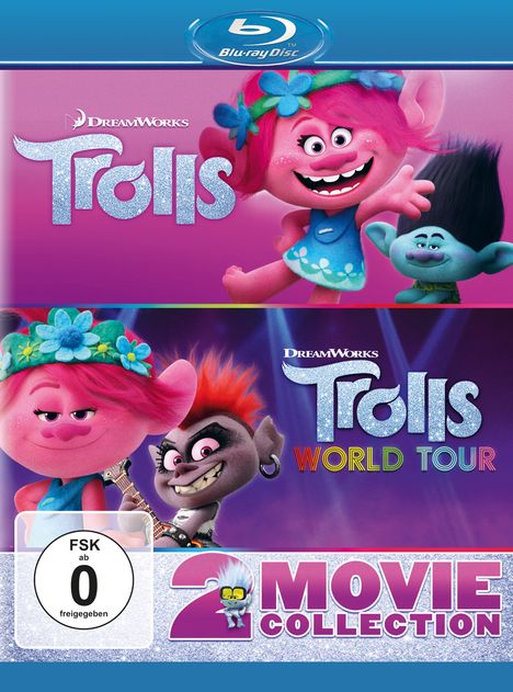 Trolls / Trolls World Tour (Blu-ray), 2 Blu-ray Discs