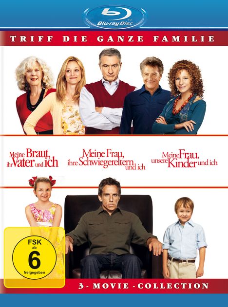 Meine Braut, ihr Vater und ich / Meine Frau, ihre Schwiegereltern und ich / Meine Frau, unsere Kinder und ich (Blu-ray), 3 Blu-ray Discs