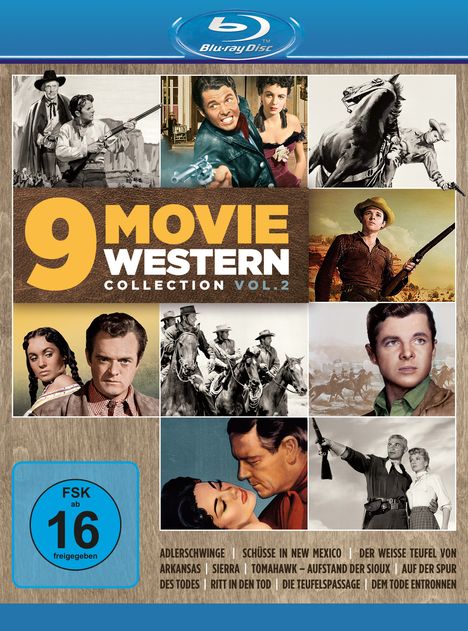 9 Movie Western Collection Vol. 2 (Blu-ray), 3 Blu-ray Discs
