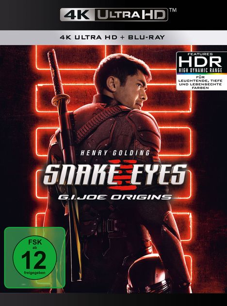 Snake Eyes: G.I. Joe Origins (Ultra HD Blu-ray & Blu-ray), 1 Ultra HD Blu-ray und 1 Blu-ray Disc