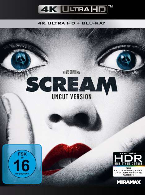 Scream (Ultra HD Blu-ray &amp; Blu-ray), 1 Ultra HD Blu-ray und 1 Blu-ray Disc