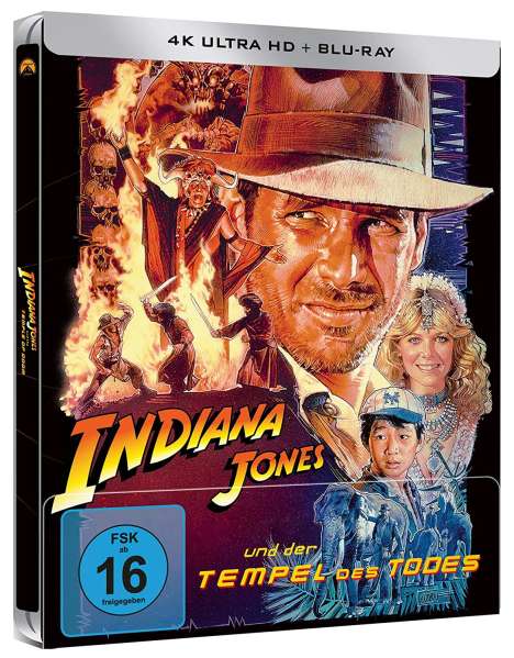 Indiana Jones &amp; der Tempel des Todes (Ultra HD Blu-ray &amp; Blu-ray im Steelbook), 1 Ultra HD Blu-ray und 1 Blu-ray Disc
