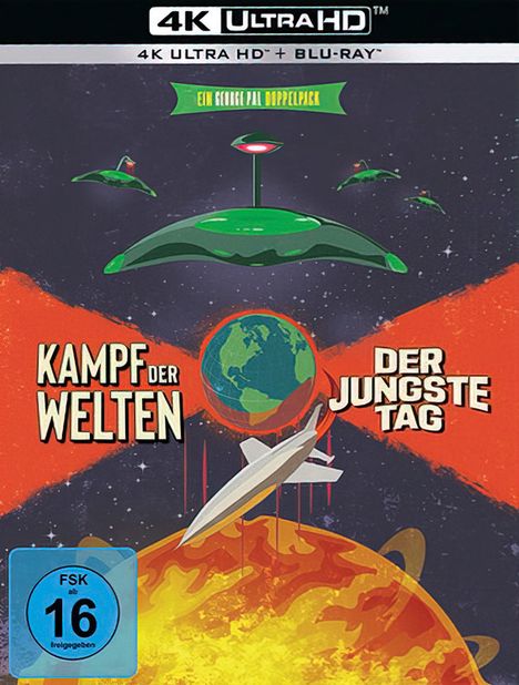 Kampf der Welten / Der jüngste Tag (Limited Collector's Edition) (Ultra HD Blu-ray &amp; Blu-ray im Digipak), 1 Ultra HD Blu-ray und 1 Blu-ray Disc