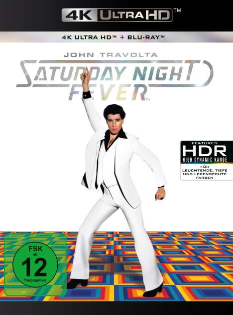 Saturday Night Fever (Ultra HD Blu-ray &amp; Blu-ray), 1 Ultra HD Blu-ray und 1 Blu-ray Disc