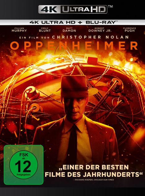 Oppenheimer (Ultra HD Blu-ray &amp; Blu-ray), 1 Ultra HD Blu-ray und 2 Blu-ray Discs