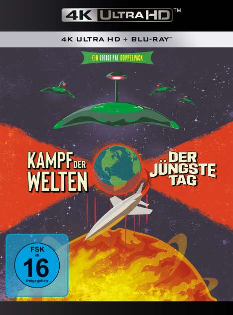 Kampf der Welten / Der jüngste Tag (Ultra HD Blu-ray &amp; Blu-ray), 1 Ultra HD Blu-ray und 1 Blu-ray Disc