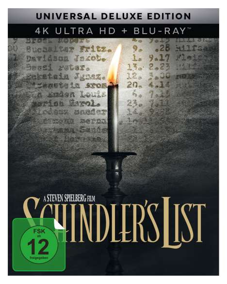 Schindlers Liste (Deluxe Edition) (Ultra HD Blu-ray &amp; Blu-ray), 1 Ultra HD Blu-ray und 1 Blu-ray Disc