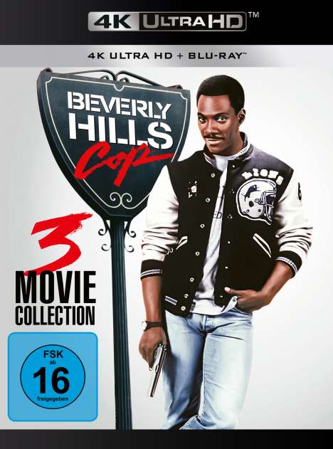 Beverly Hills Cop - 3 Movie Collection (Ultra HD Blu-ray &amp; Blu-ray), 3 Ultra HD Blu-rays und 3 Blu-ray Discs