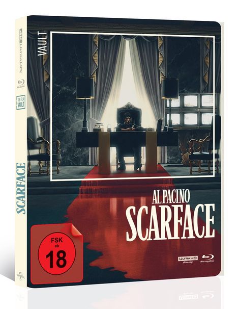 Scarface (1983) (Ultra HD Blu-ray &amp; Blu-ray im Steelbook), 1 Ultra HD Blu-ray und 1 Blu-ray Disc