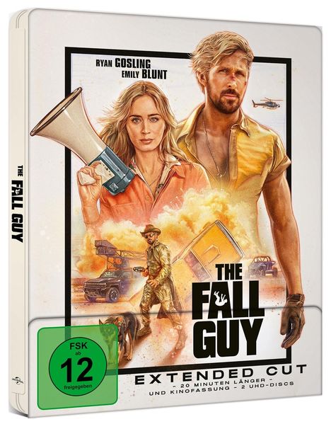 The Fall Guy (2024) (Ultra HD Blu-ray &amp; Blu-ray im Steelbook), 1 Ultra HD Blu-ray und 1 Blu-ray Disc