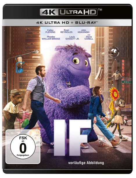 IF: Imaginäre Freunde (Utra HD Blu-ray &amp; Blu-ray), 1 Ultra HD Blu-ray und 1 Blu-ray Disc