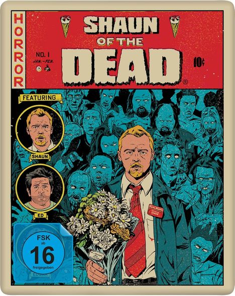 Shaun of the Dead (Ultra HD Blu-ray &amp; Blu-ray im Steelbook), 1 Ultra HD Blu-ray und 1 Blu-ray Disc