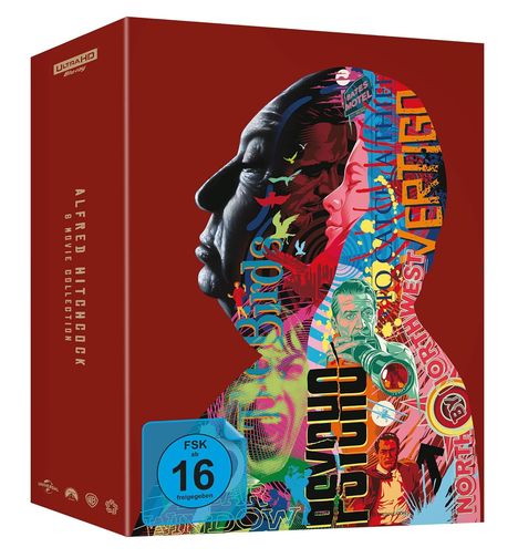 Alfred Hitchcock: 6-Movie Collection (Limited Collector's Edition) (Ultra HD Blu-ray im Digipak), 6 Ultra HD Blu-rays