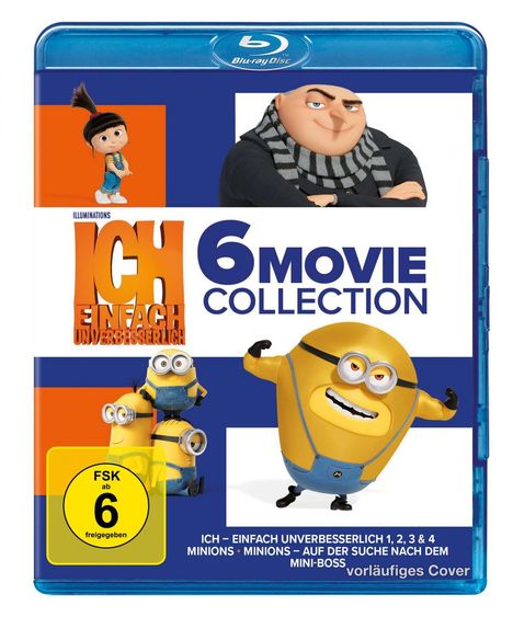 Ich - Einfach unverbesserlich &amp; Minions (6-Movie Collection) (Blu-ray), 6 Blu-ray Discs