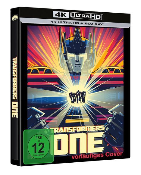 Transformers One (Ultra HD Blu-ray &amp; Blu-ray im Steelbook), 1 Ultra HD Blu-ray und 1 Blu-ray Disc