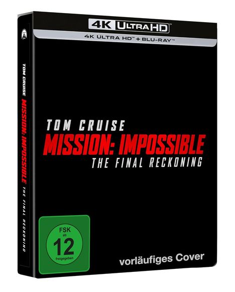Mission: Impossible 8 - The Final Reckoning (Ultra HD Blu-ray & Blu-ray im Steelbook), 1 Ultra HD Blu-ray und 2 Blu-ray Discs