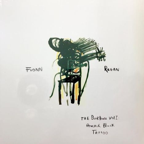 FIONN REGAN. THE Bunkhouse VOL I: Anchor Black Tattoo. Illustration eines stilisierten Gitarrenspielers.