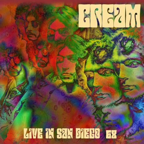 Cream: Live In San Diego '68 (180g) (Limited-Numbered-Edition) (Red &amp; Purple Marbled Vinyl), 2 LPs