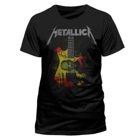Metallica: Kirk Mummy Guitar (T-Shirt,Schwarz,Größe S), T-Shirt