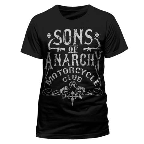 Sons Of Anarchy: Motorcycle Club (T-Shirt,Schwarz,Größe S), T-Shirt