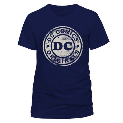 DC Comics: Distressed Logo (Größe M), T-Shirt