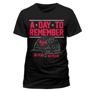 A Day To Remember: No War No Peace (T-Shirt,Schwarz,Größe S), T-Shirt