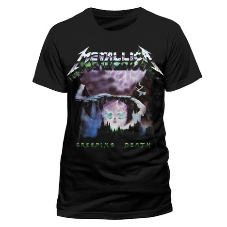 Metallica: Creeping Death (T-Shirt,Schwarz,Größe S), T-Shirt