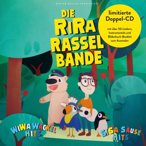RiRaRasselbande: Wi Wa Wackelhits / Si Sa Sausehits (Lieder zum Singen &amp; Springen / Lieder zum Hüpfen &amp; Hoppeln) (Limited-Edition), 2 CDs