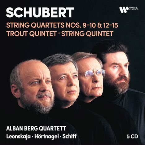 Franz Schubert (1797-1828): Streichquartette Nr.9,10,12-15, 5 CDs