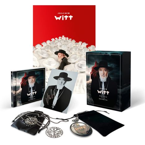 Joachim Witt: Der Fels in der Brandung (Limited Boxset), 1 CD und 2 Merchandise