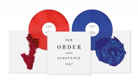New Order: Substance (2023 Reissue) (remastered) (Indie Exclusive Edition) (Blue/Red Vinyl), 2 LPs