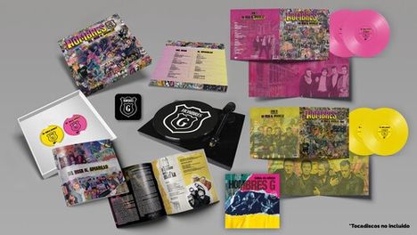 Hombres G: Del Rosa Al Amarillo (Yellow &amp; Pink Double Vinyl Box Set) (Standard Edition), 4 LPs und 2 CDs