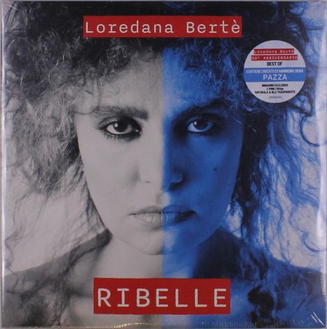 Loredana Bertè: Ribelle (180g) (Limited Numbered Edition) (Clear &amp; Blue Vinyl), 2 LPs