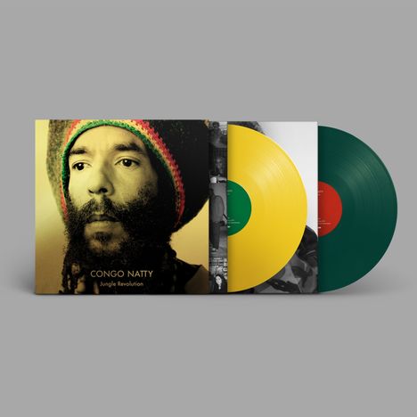 Congo Natty (aka Rebel MC): Jungle Revolution (10th Anniversary Edition) (Yellow &amp; Green Vinyl), 2 LPs