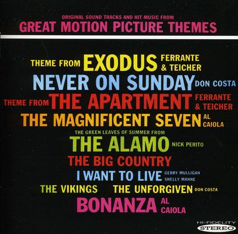 Filmmusik: Great Motion Picture Themes, CD