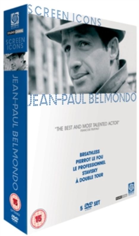 Jean-Paul Belmondo - The Screen Icons Collection (UK Import), 5 DVDs