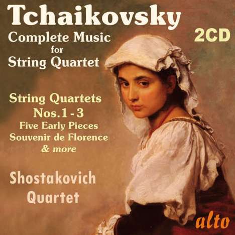 Peter Iljitsch Tschaikowsky (1840-1893): Die Werke für Streichquartett, 2 CDs