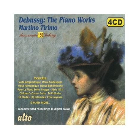 Claude Debussy (1862-1918): Klavierwerke, 4 CDs
