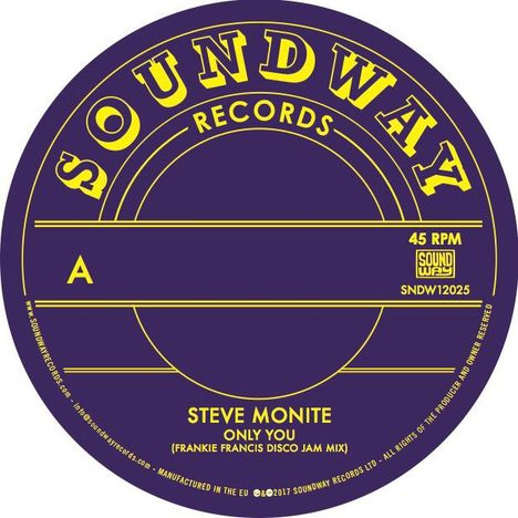 Steve Monite &amp; Tabu Ley Rochereau: Only You/Hafi Deo, Single 12"