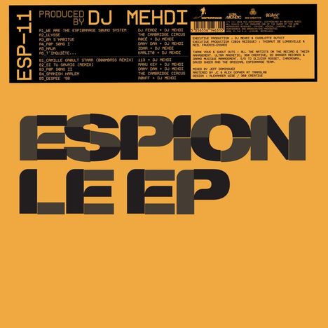 DJ Mehdi: Espion EP (Crystal Clear LP), LP