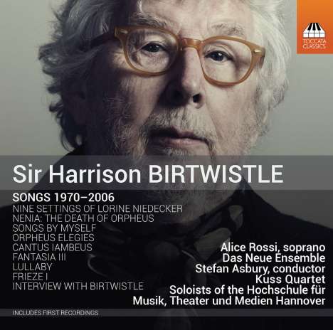 Harrison Birtwistle (1934-2022): Lieder, CD