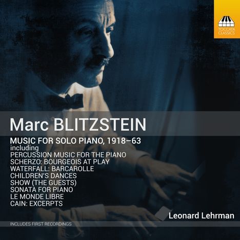 Marc Blitzstein (1905-1964): Klavierwerke, CD