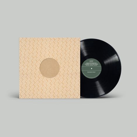 Die Schallplatte zeigt den Text "Gilles Peterson & Havana Cultura Band..." auf einem grünen Label. Eine Papphülle daneben.