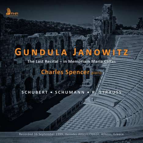 Gundula Janowitz - The Last Recitals, CD