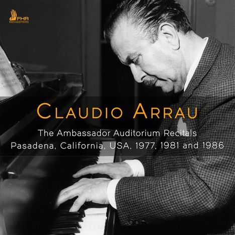 Claudio Arrau - The Ambassador Auditorium Recitals, Passadena 1977/1981/1986, 5 CDs