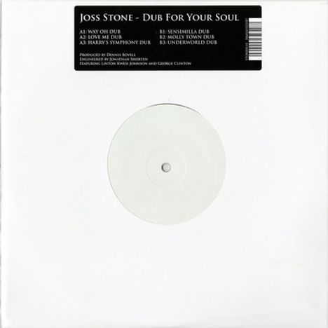 Joss Stone: Dub For Your Soul (Special Limited Edition), Single 10"