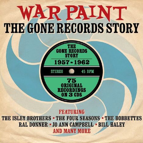 War Paint: The Gone Records story 1957 - 1962, 3 CDs