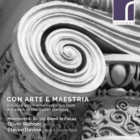 Con Arte Maestria - Virtuoso Violin Ornamentation from the Dawn of the Italian Baroque, CD